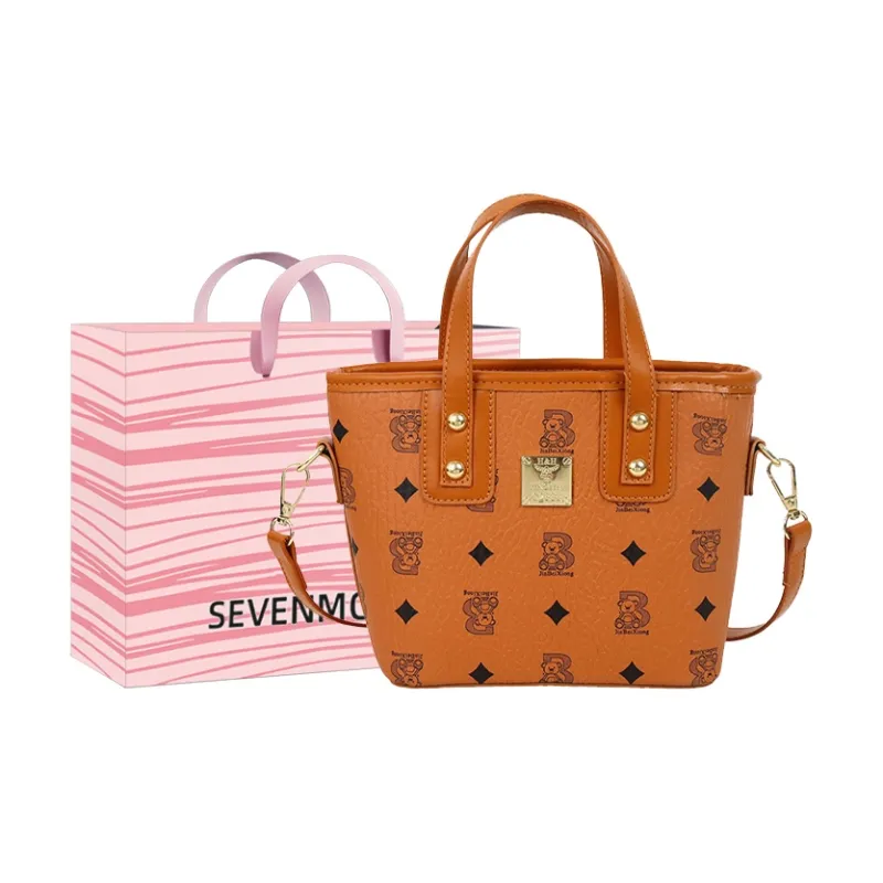 SEVENMOONS PU Handbag Regular Women's Ecru/Black/Pink/Coffee-9