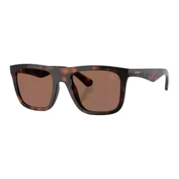 Burberry Plate Frame Square Sunglasses Men's Tortoiseshell