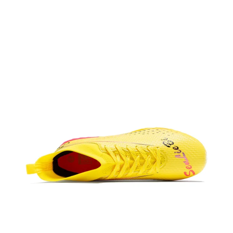 Sportful Soccer Shoes Men Low Top Pink Broken Studs/Green Broken Studs/Yellow Broken Studs-10