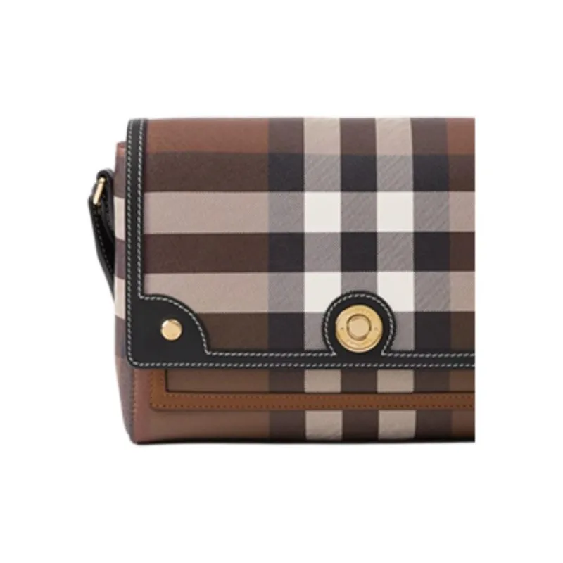 Burberry Note Polyurethane Crossbody Bag, Shoulder Bag Women's Brown-3