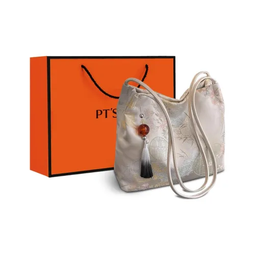 PT'SON Fabric Underarm Shoulder Bag, Handbag, Tote Bag Regular Women's Beige