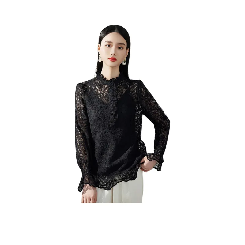 Hang Yi Court Shirts Women's Black-0