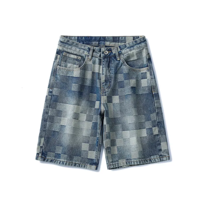 SANTASTIC Denim Shorts Men Blue-0