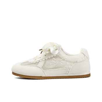 La Chapelle Anti Slip And Wear Resistant Rebound Breathable Low Top Casual Shoes Women's Beige