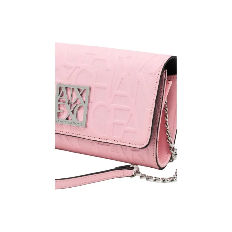 ARMANI EXCHANGEAE Polyester Shoulder Bag, Crossbody Bag, Wallet Women's Pink-4