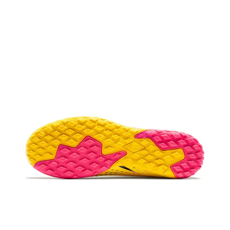 Sportful Soccer Shoes Men Low Top Pink Broken Studs/Green Broken Studs/Yellow Broken Studs-11