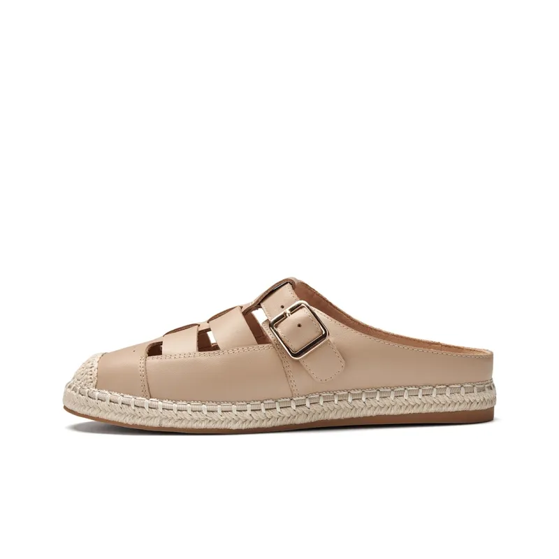 PT'SON Rubber Sole Abrasion Resistant Closed Toe Slippers Women's-5