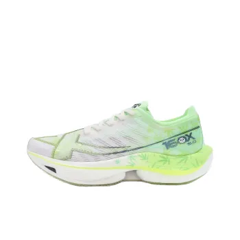 XTEP Racing 160X 5.0 Cushioning Lightweight Low Top Running Shoes Women's White Green