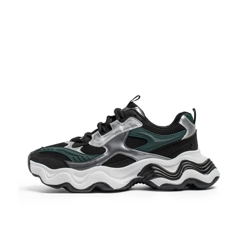 Slip Resistant, Abrasion Resistant, Breathable Low Top Life Casual Chunky Sneakers Men's-2