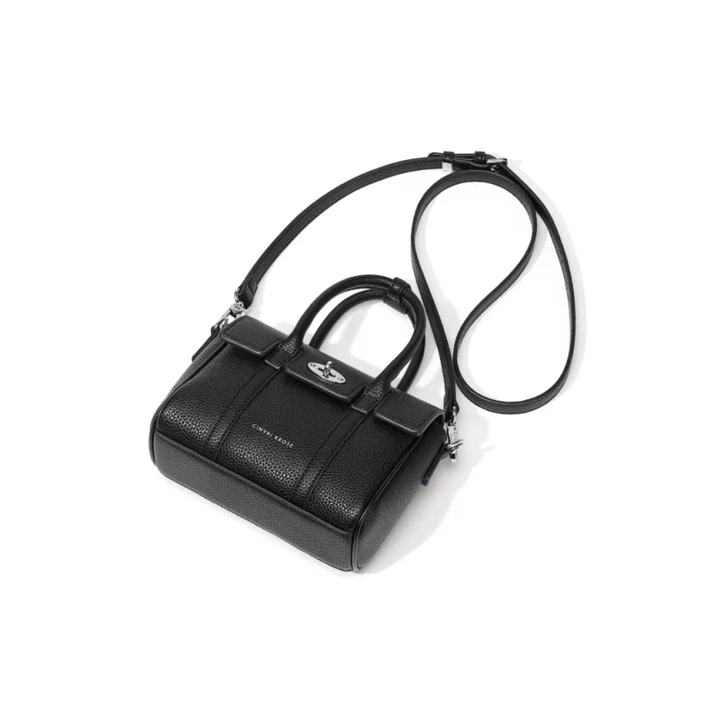 CinvaiKrose Synthetic Leather Shoulder Bag, Crossbody Bag, Mom Handbag Trumpets Women's Gray/Black-6