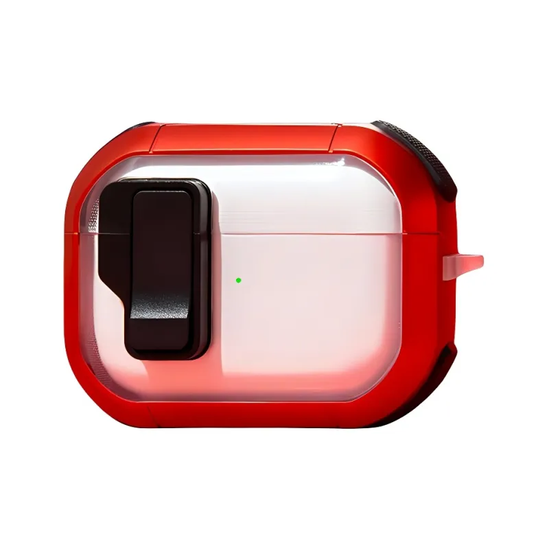 Sopi Compatibility With Apple AirPods 4/2/3, AirPods Pro, And Pro 2 TPU Transparent Snap Lock Closure Headphone Cases-9