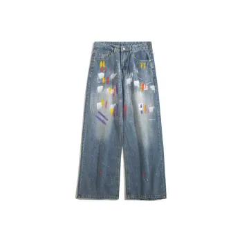 HKRXEC Jeans Men Blue