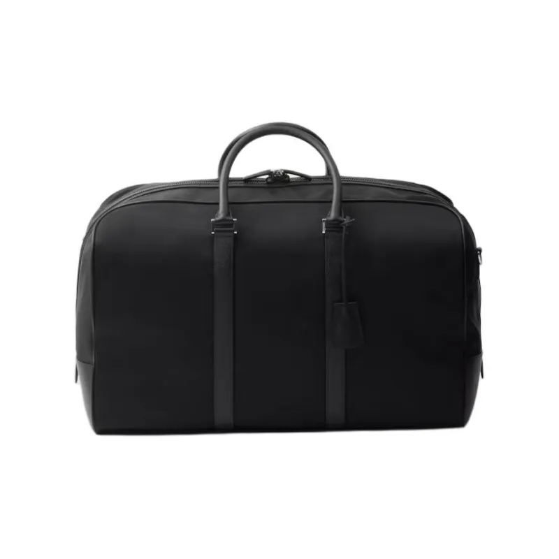 PRADA Re NylonSaffiano Recycled Nylon Handbag Men's Black-4