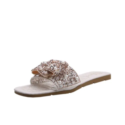 AJPAP Cut Out Woven Slide Slippers Women's