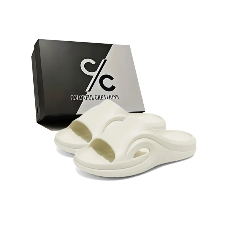 Colorful Creations EVA Quiet, Slip Resistant, Quick Dry Slide Slippers Men's-10
