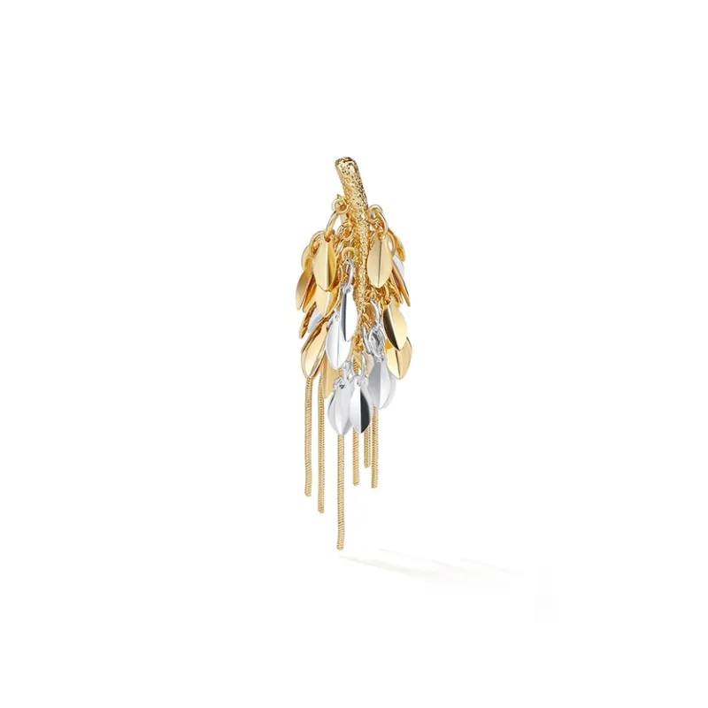 OOAK Golden Moments Clip On Earrings Women's-20