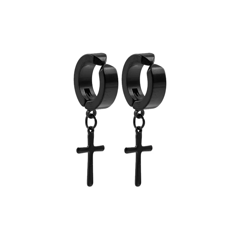 IOTS Titanium Steel Clip On Earrings Unisex-4