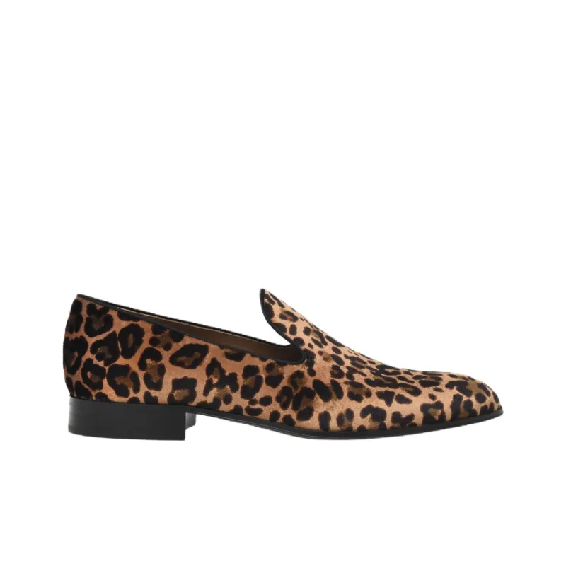 GIANVITO ROSSI Jean Casual Shoes Men's Leopard Print Brown-1