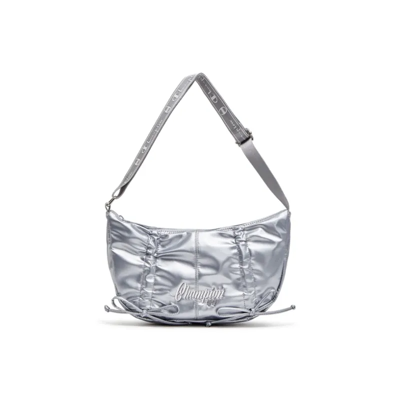 Champion Fabric Shoulder Bag Women's Pink Diamond/Silver White/Black/Milk White-5