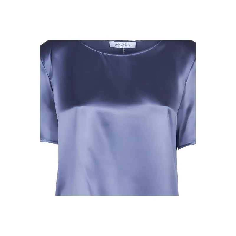 MaxMara Crewneck Satin Top-4