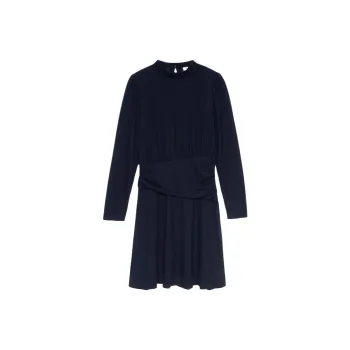 COACH Long Sleeved Dresses Women's Navy