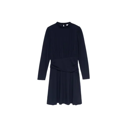 COACH Long Sleeved Dresses Women's Navy