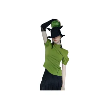Rizhuo T Shirts Women's Childhood Green