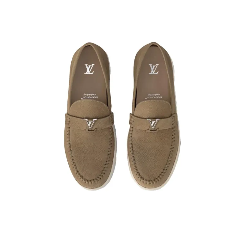 LOUIS VUITTON Resort Casual Shoes Men's Brown-3