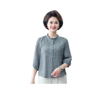 PIERRE CARDIN Chiffon Shirt Women's Purple