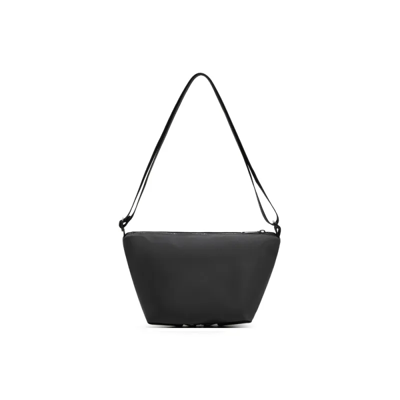 Champion Artificial Leather Shoulder Bag Unisex Black/Alloy Gray-3