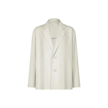 ISSEY MIYAKE SS25 Business Suit Coat Men's Light Gray