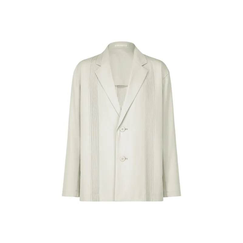 ISSEY MIYAKE SS25 Business Suit Coat Men's Light Gray-0