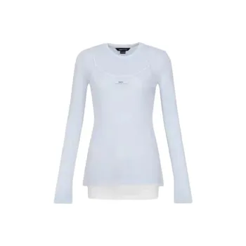 URBAN REVIVO T Shirts Women's Sky Blue