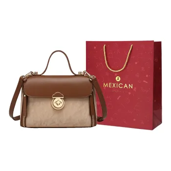 MEXICAN Polyurethane Handbag Regular Women's Tan/Apricot