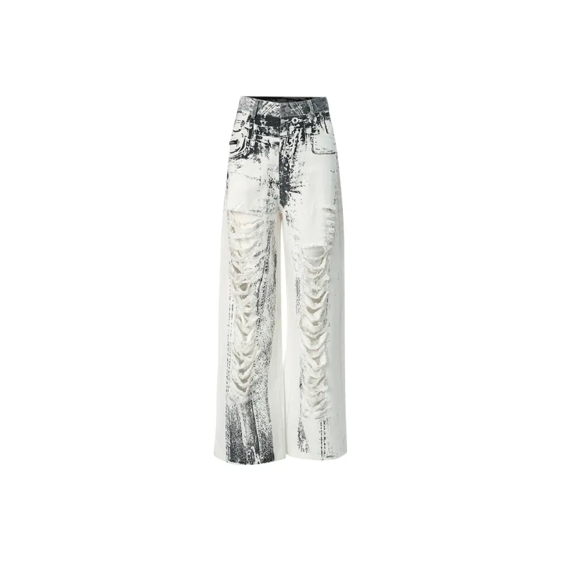 ORMY Jeans Unisex White-0
