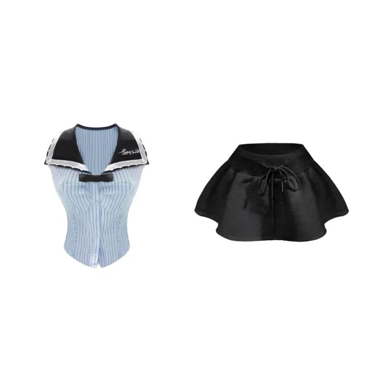 Udon House Two Piece Skirt Sets Women's-0