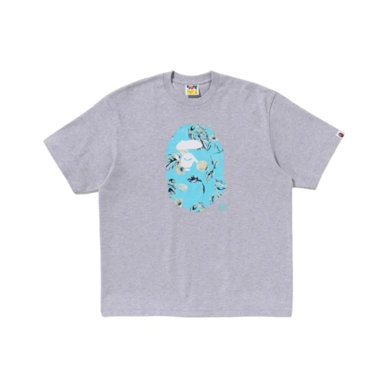 Bape Vacation Pattern Ape Head Relaxed Fit Tee-1