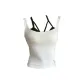 White Tank Top+Black Underwear