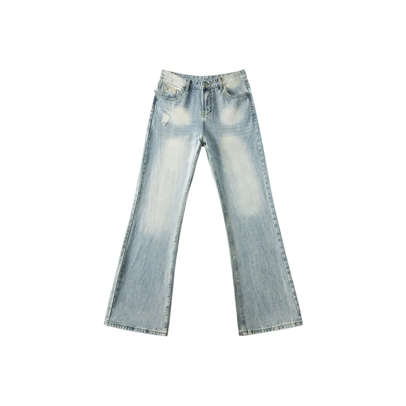 YICHEN Jeans Unisex 2021M Lightning Crackle[Cream Original Cow]-0