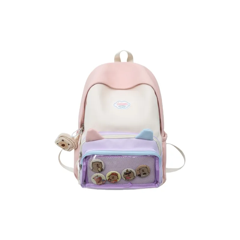 Wolfhorse Nylon With PVC Backpack Unisex Multicolor-6