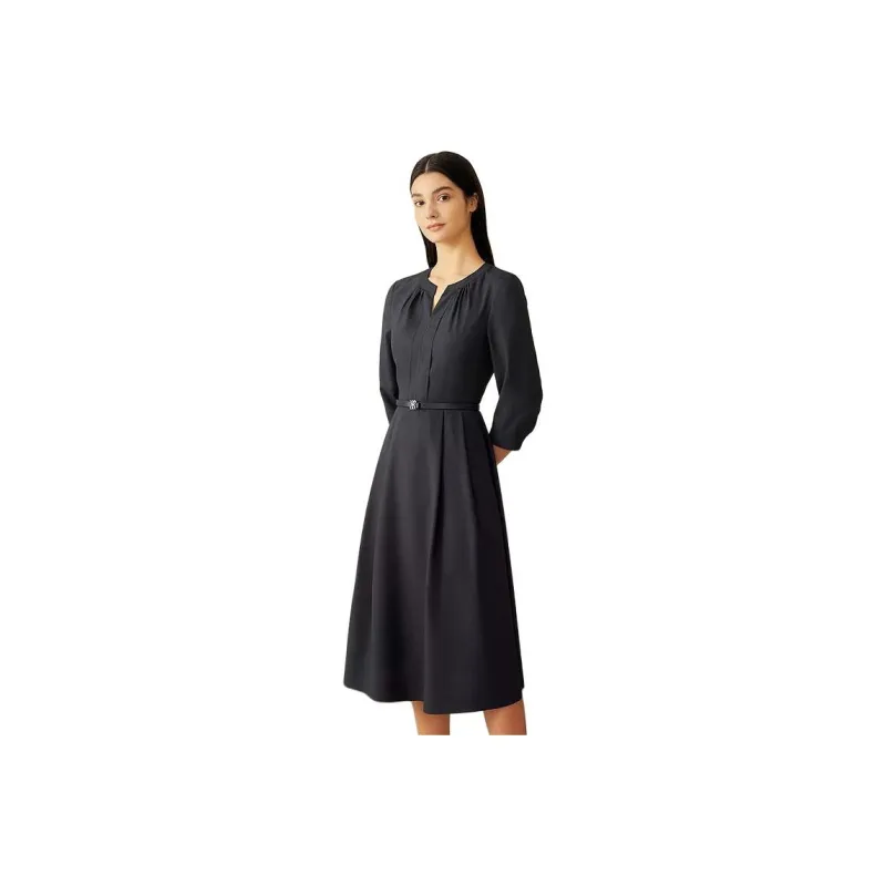 Yiner Long Sleeved Dress Women's-0