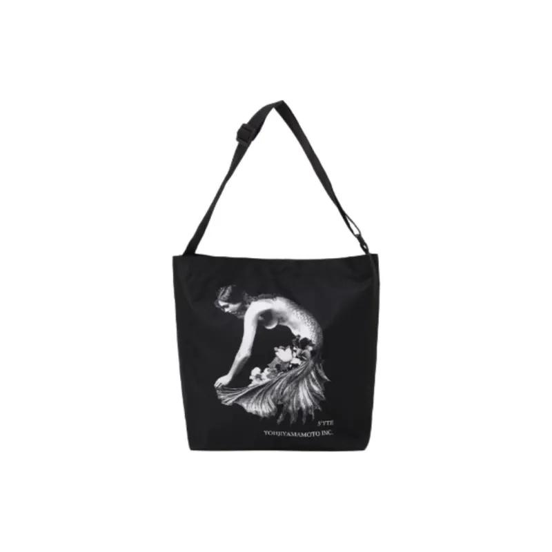 Yohji Yamamoto × KOICHI IYODA Collaboration Polyester Shoulder Bag Unisex Black-0