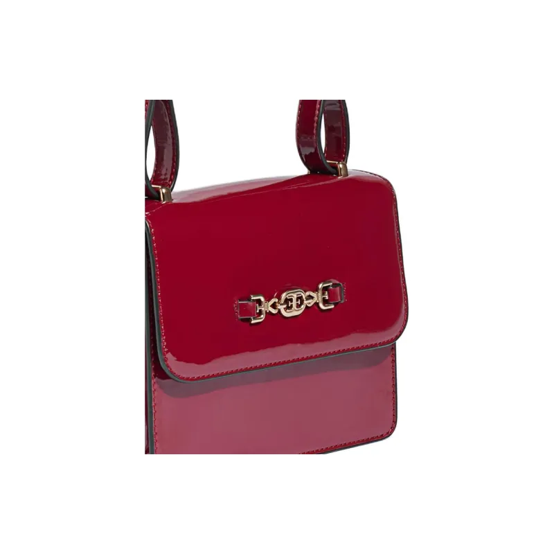 SAM EDELMAN Patent Leather Crossbody Bag, Shoulder Bag Women's Red-2