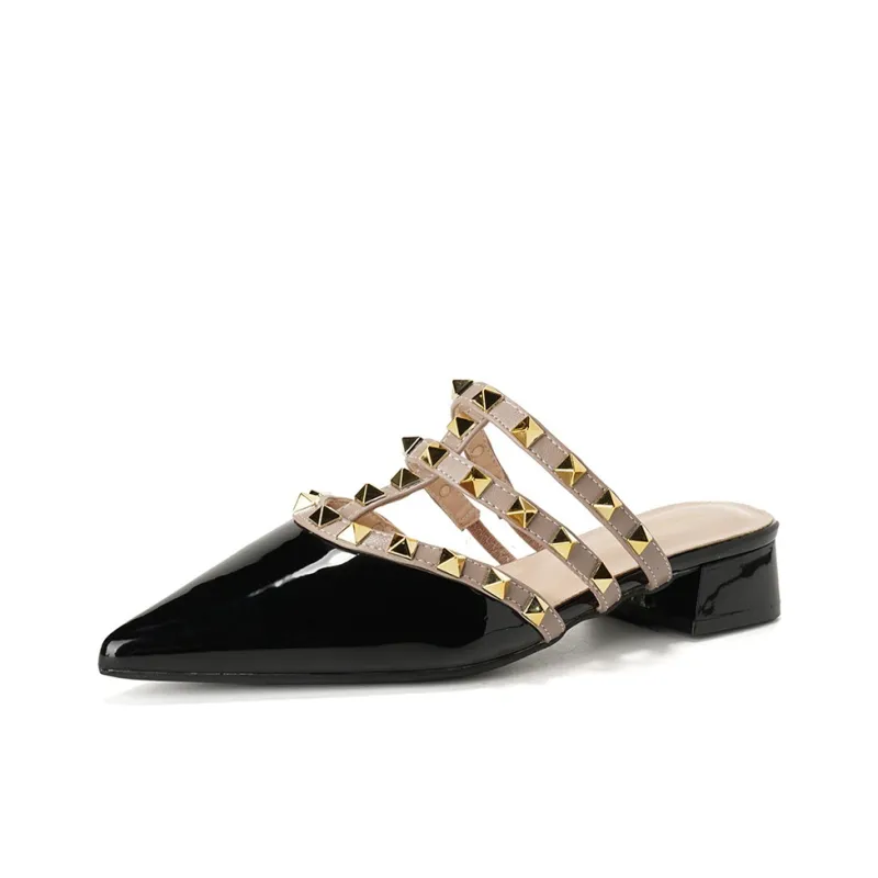 GOSO Rubber Sole Closed Toe Slippers Women's-0