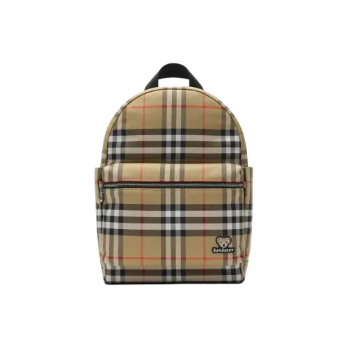 Burberry Thomas Nylon Backpack Unisex Brown Yellow