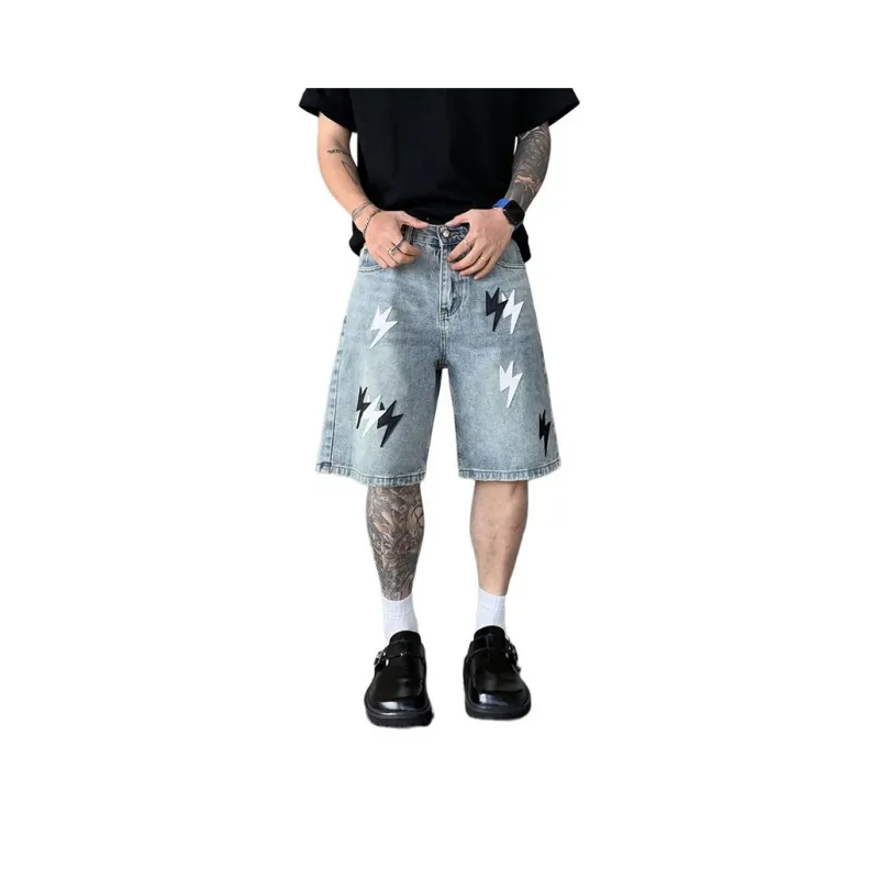 FONDLOOK Denim Shorts Men-24
