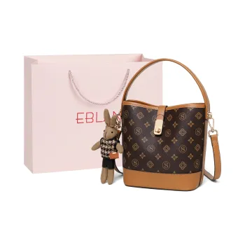 EBLAN Synthetic Leather Handbag, Shoulder Bag, Crossbody Bag Regular Women's Coffee
