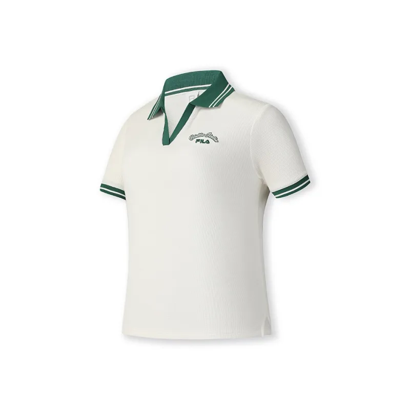 FILA TENNIS Polo Shirt Women's Cloud White-0