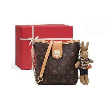 CNNCOO PVC Crossbody Bag Women's Coffee