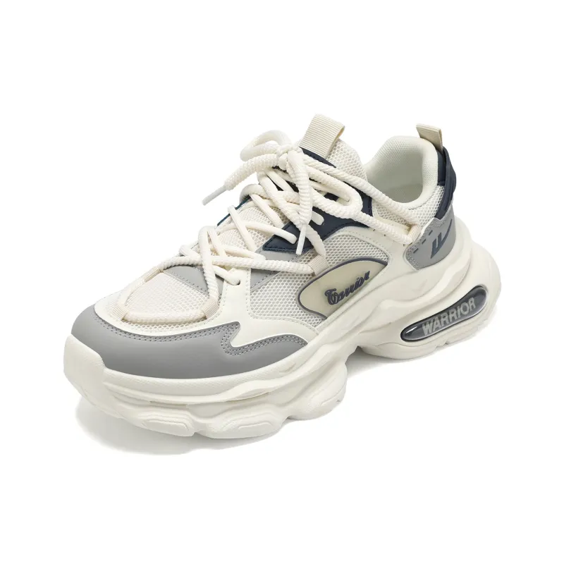 Warrior Abrasion Resistant Breathable Height Increasing Low Top Chunky Sneakers Men's-4
